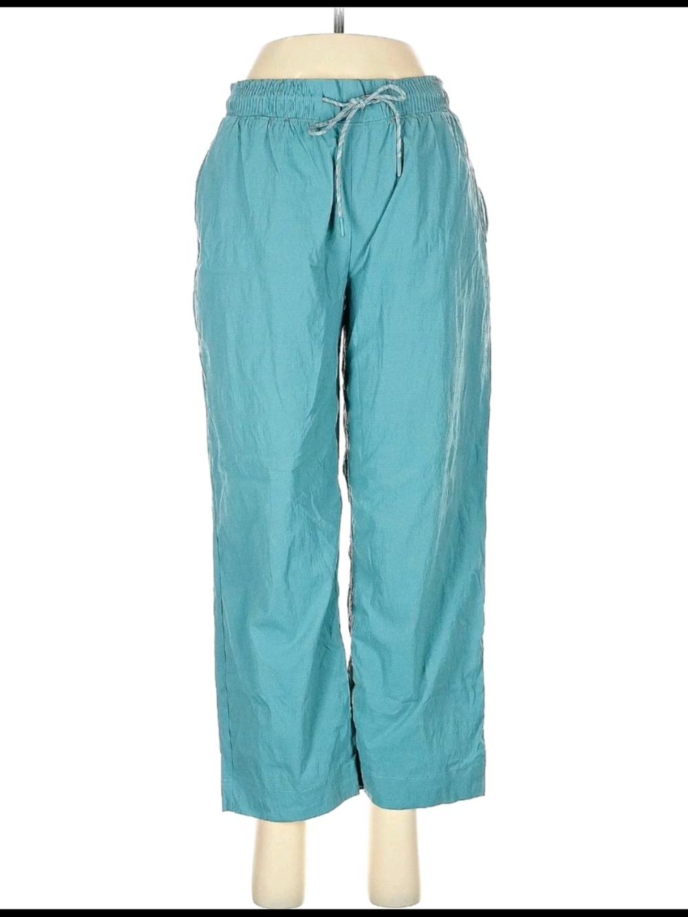 Athleta Teal Elastic-Waist Relaxed Joggers